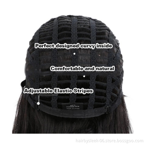 Wholesale 10 inches Cheap pixie cut Short Bob Wigs with bangs Machine Made Remy Straight 100% Human Hair Wigs For Black Women